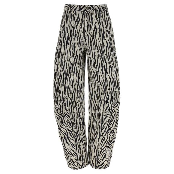 Rotate Birger Christensen Women's Printed Twill Cargo Pants
